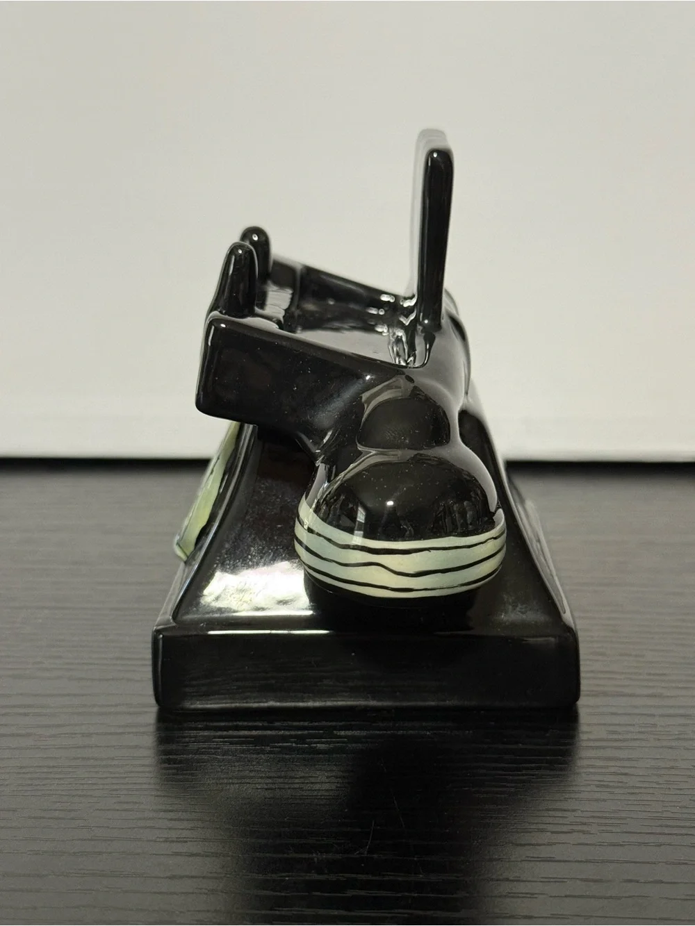 RARE! VTG Ceramic Rotary Telephone that Holds Pen & Note Pad or Business Cards